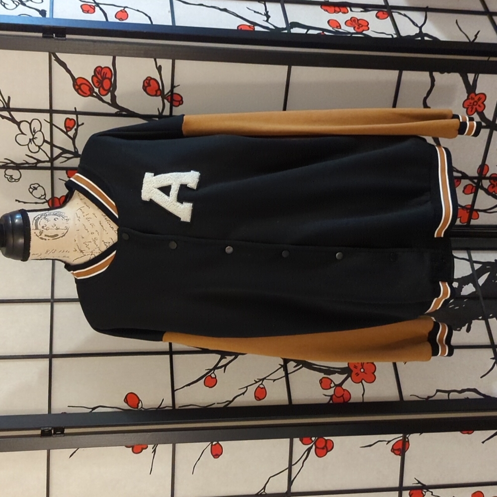 Fleece Bomber Letterman Jacket 🧥